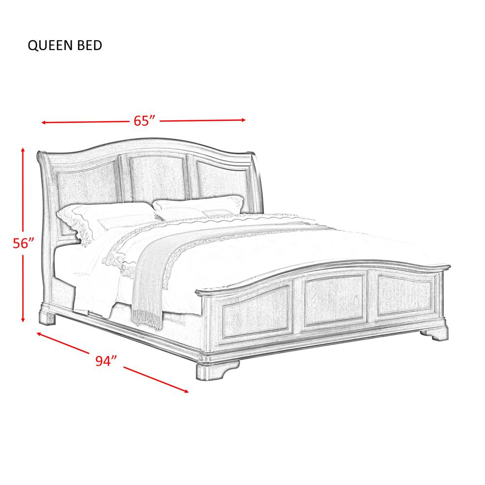 Conley Cherry Queen Panel Bed. Picture 56