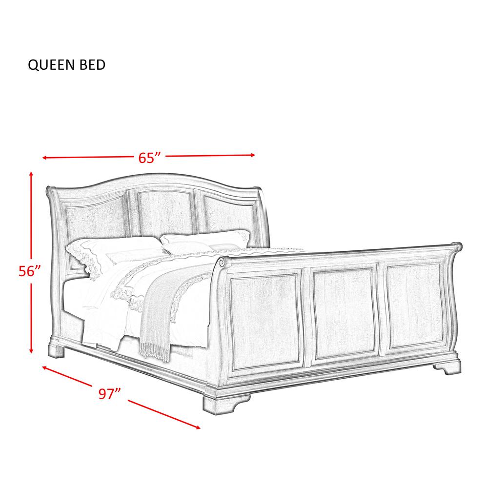 Conley Cherry Queen Sleigh Bed. Picture 56