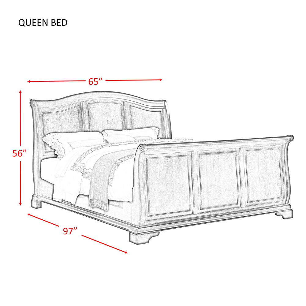 Conley Cherry Queen Sleigh Bed. Picture 66