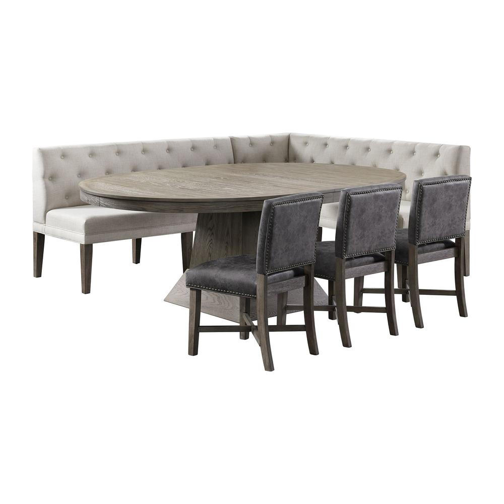 Picket House Furnishings Modesto 6PC Dining Set in Grey. Picture 2