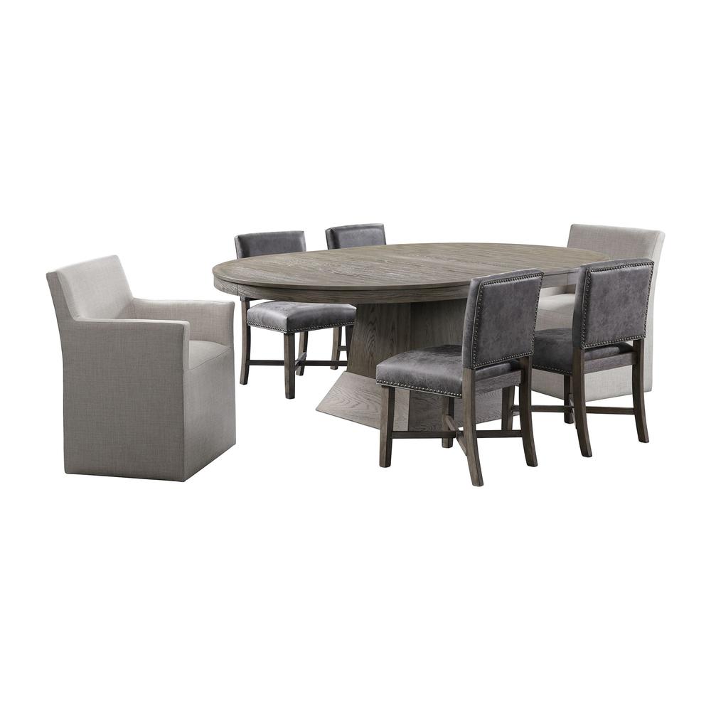 Picket House Furnishings Modesto 7PC Dining Set in Grey. Picture 2