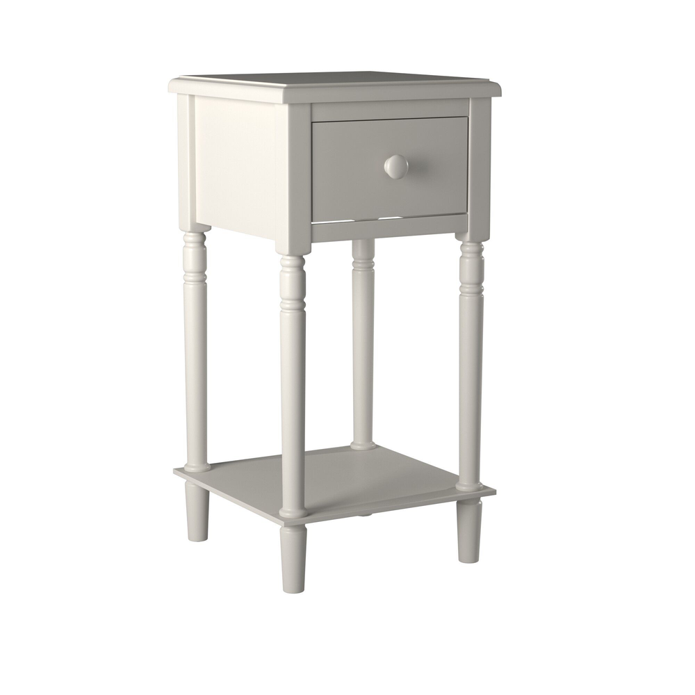 Picket House Furnishings Nova Nightstand with USB in White. Picture 3