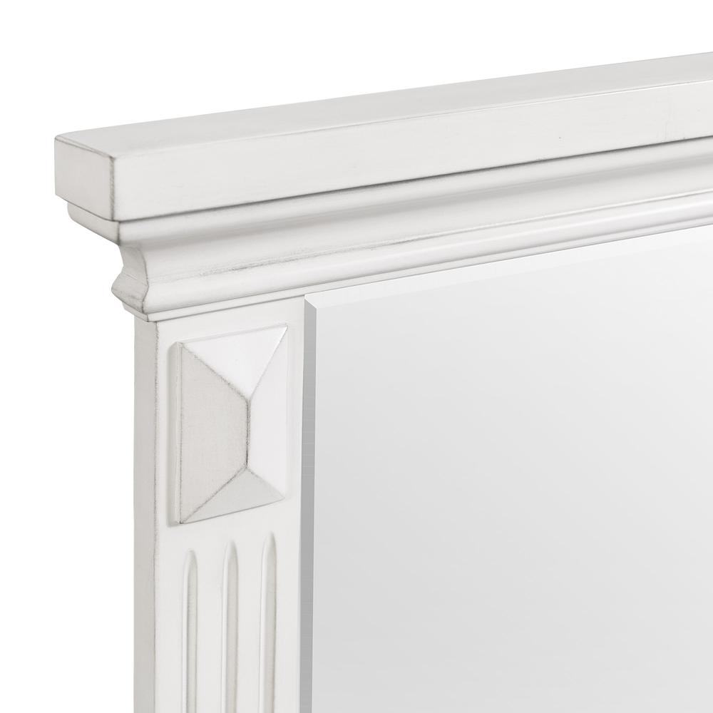 Trent 7-Drawer Dresser w/ Mirror Set in White. Picture 9