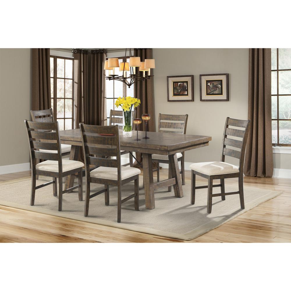 Dex 7PC Dining Set- Table, 6 Ladder Side Chairs. Picture 10