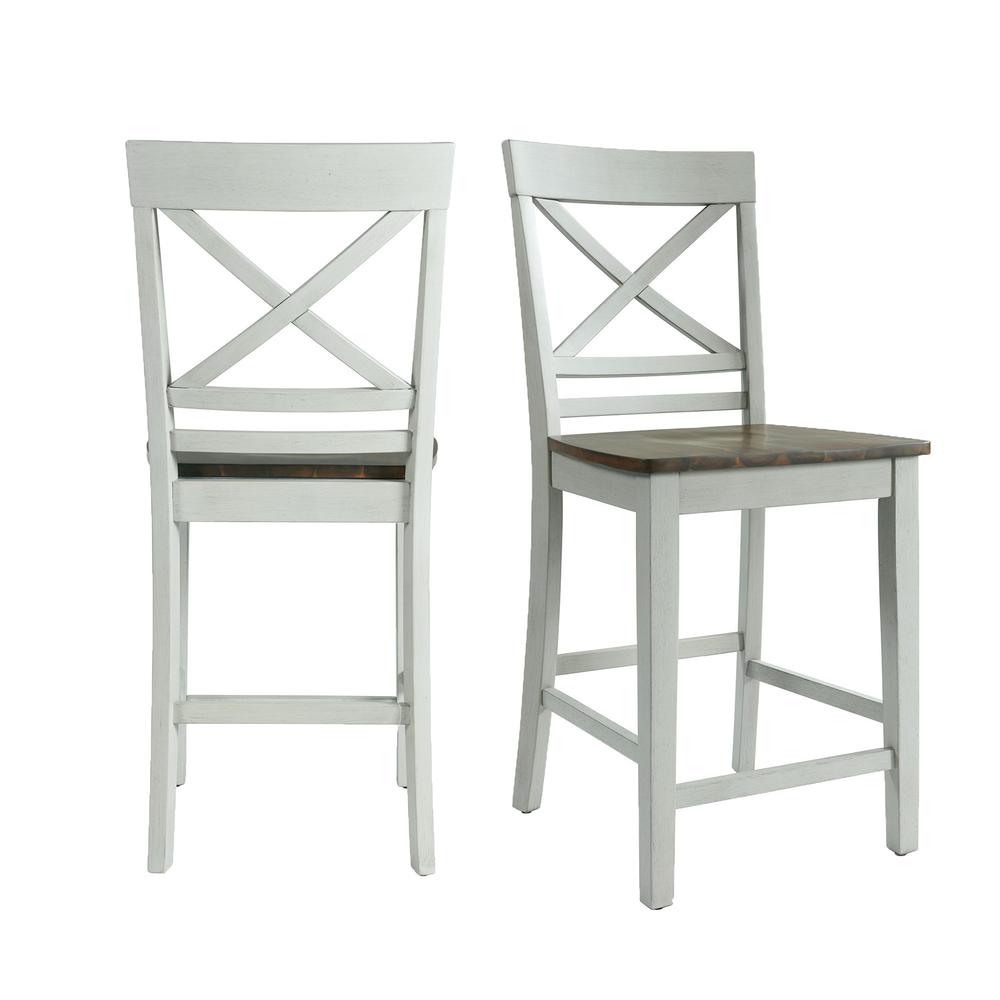 Picket House Furnishings Bedford Counter Height Side Chair Set in Natural. Picture 3