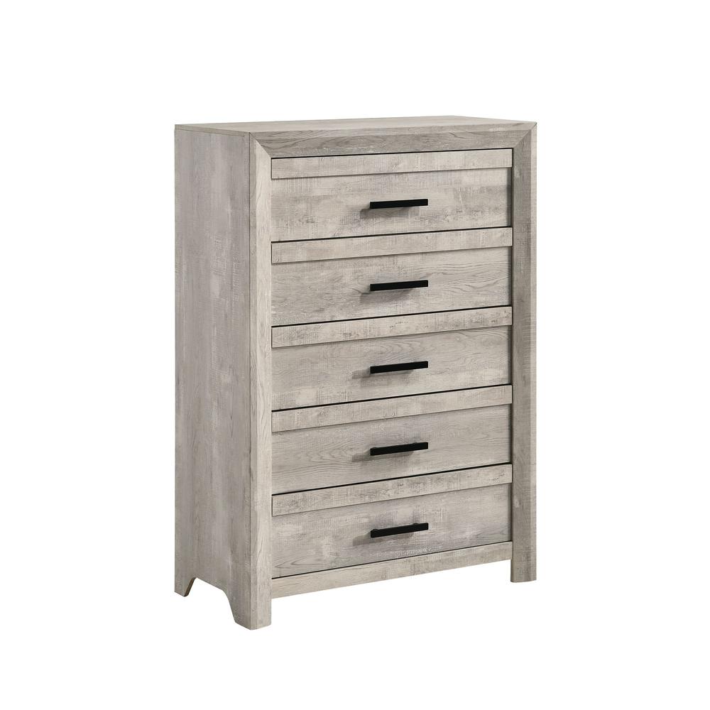 Picket House Furnishings Keely 5-Drawer Chest in White. Picture 3