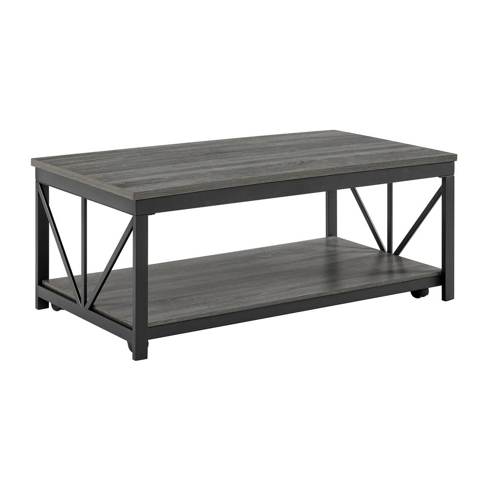 Owen Lift Top Coffee Table in Grey. Picture 1
