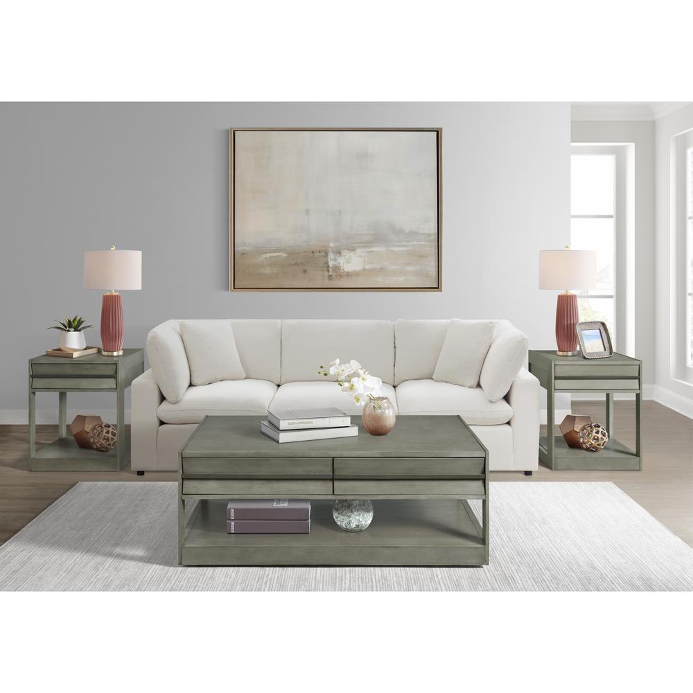 Picket House Furnishings Tropez Coffee Table in Grey. Picture 2