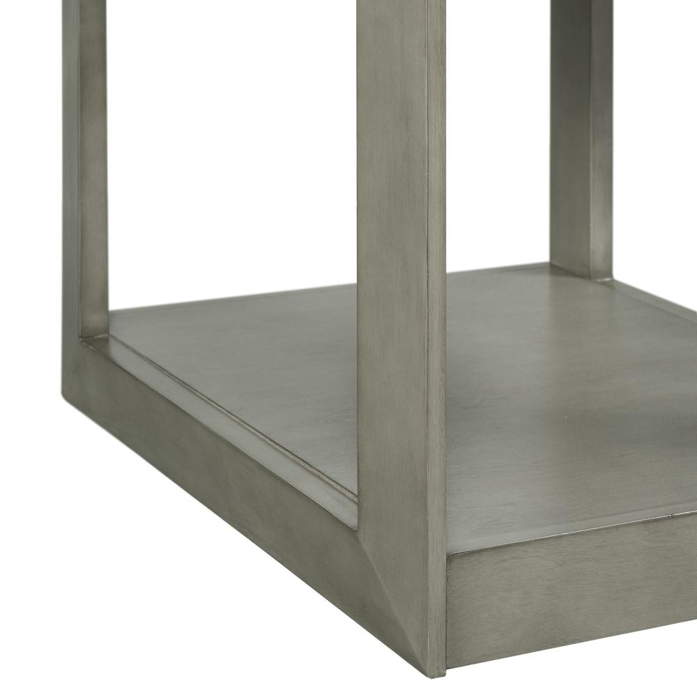 Picket House Furnishings Tropez Rectangular End Table in Grey. Picture 8
