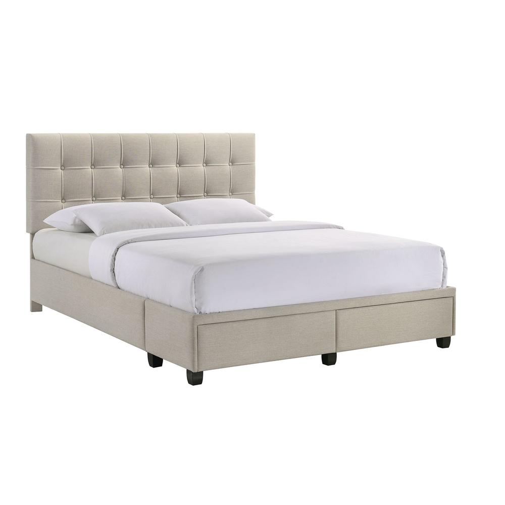 Picket House Furnishings Pasadena Queen Platform Storage Bed in White. Picture 4