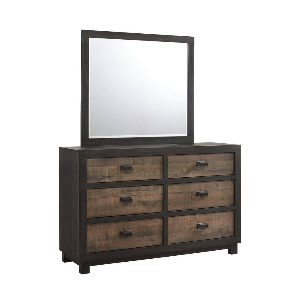 Harrison 6-Drawer Dresser w/ Mirror Set. Picture 1