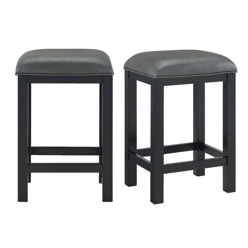 Picket House Furnishings Colton Counter Stoolsl in Grey - Set of 2. Picture 3
