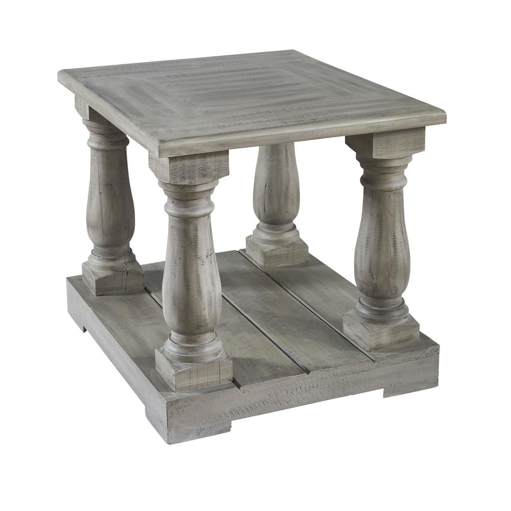 Picket House Furnishings Baxter Four Pedestal End Table. Picture 3