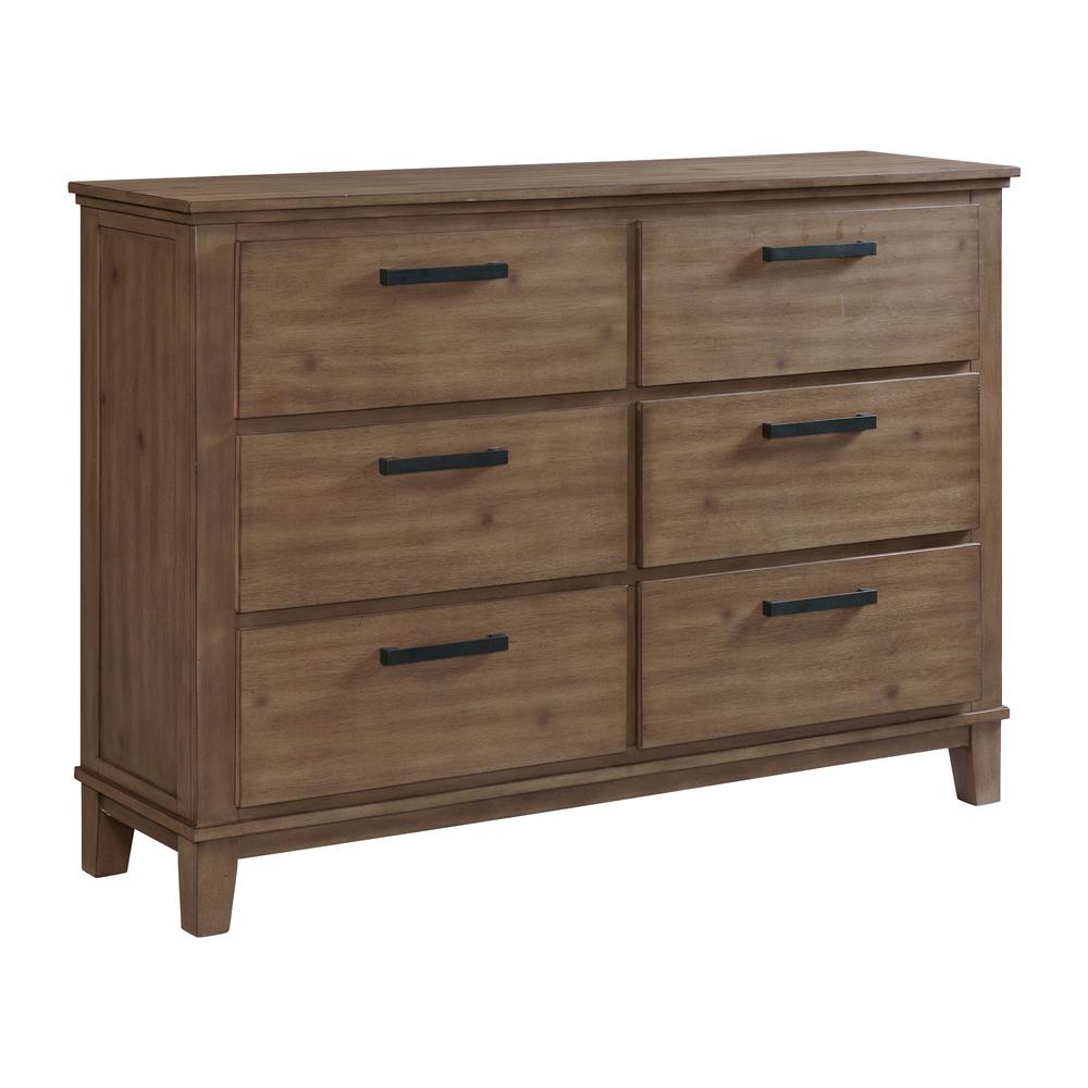 Picket House Furnishings Jaxon 6-Drawer Dresser in Grey. Picture 3