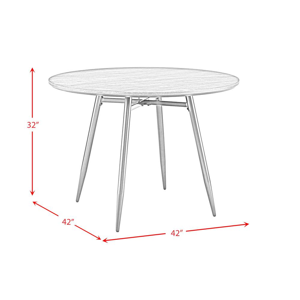 Clover Round Dining Table in Black. Picture 3
