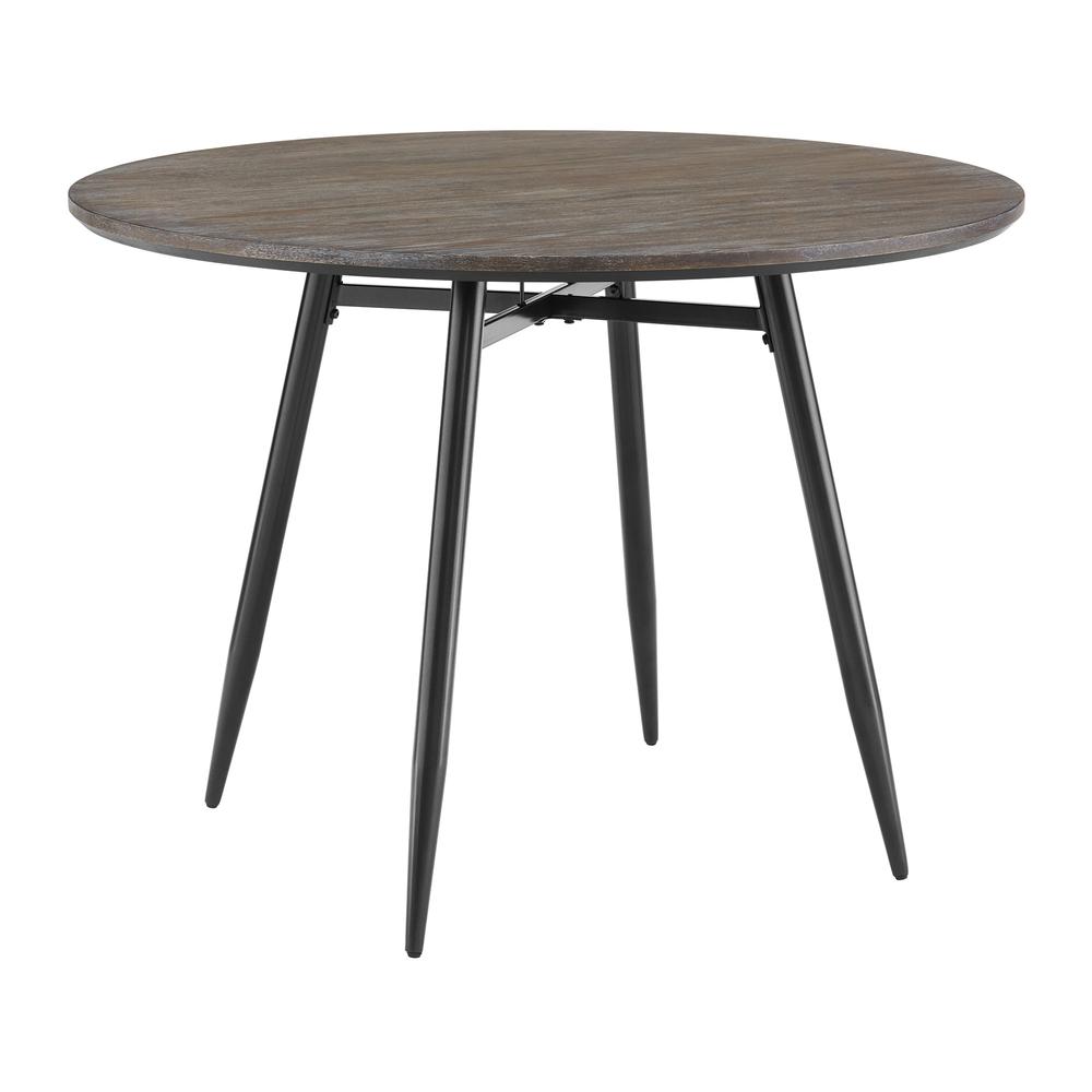 Clover Round Dining Table in Black. Picture 1