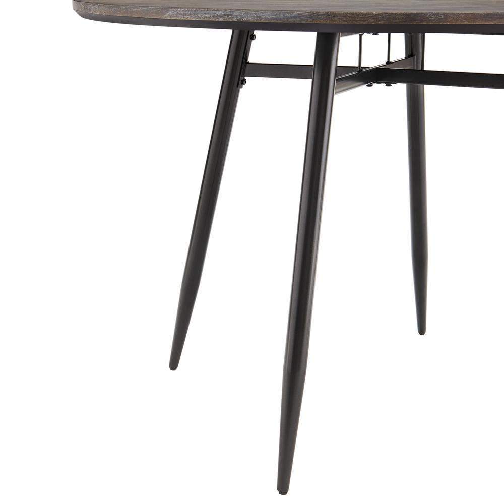 Clover Round Dining Table in Black. Picture 5