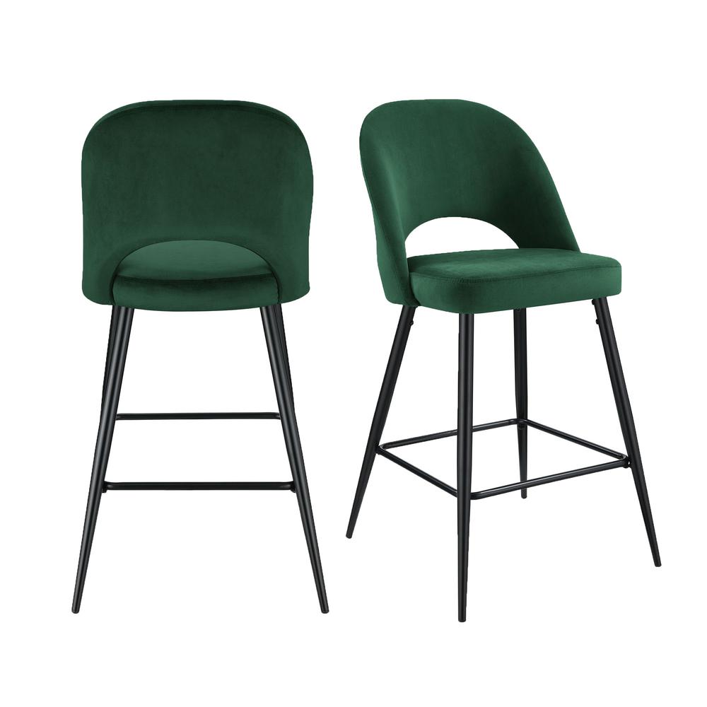 Picket House Furnishings Loran Bar Stool in Emerald. Picture 2