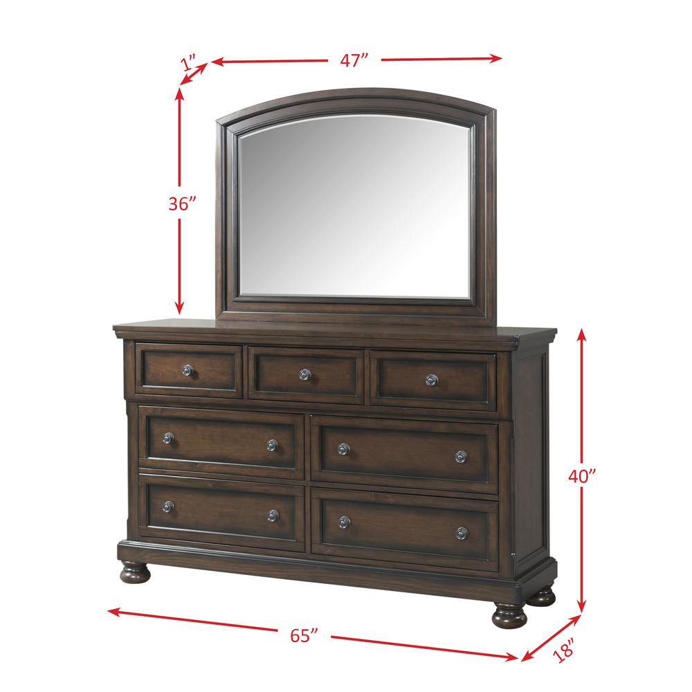 Kingsley Dresser & Mirror Set. Picture 6