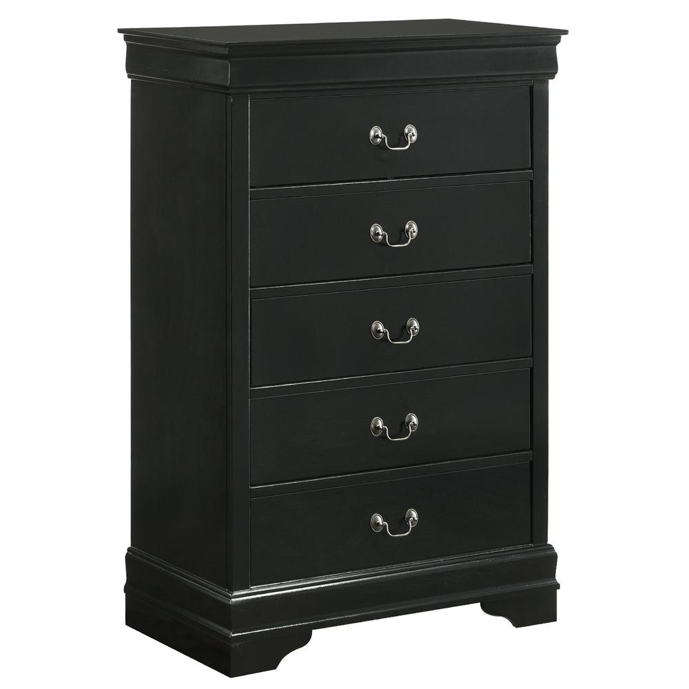 Picket House Furnishings Ellington 5-Drawer Chest in Black. Picture 3