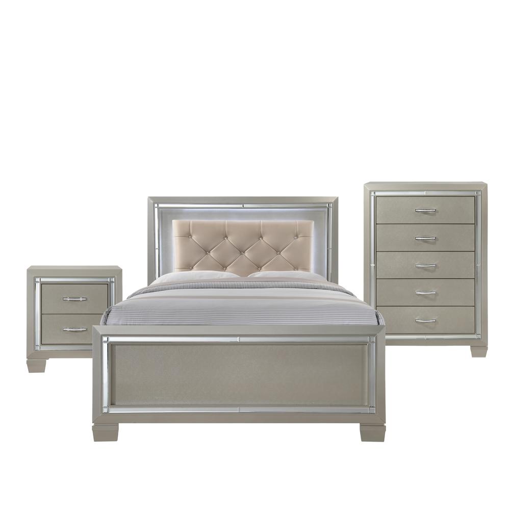 Glamour Youth Full Platform Bed. Picture 58