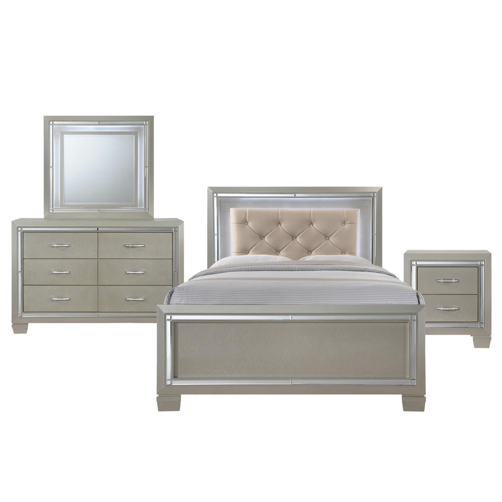 Glamour Youth Full Platform Bed. Picture 70
