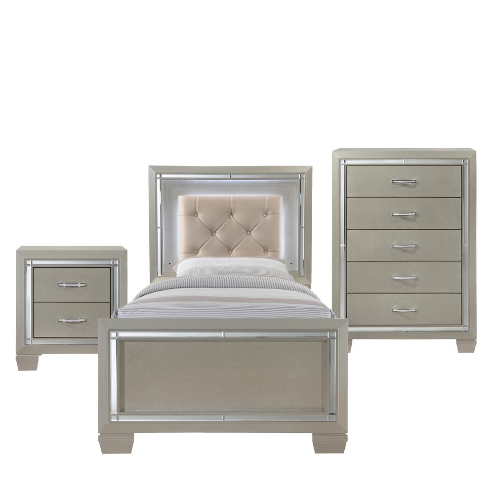 Glamour Youth Twin Platform Bed. Picture 58
