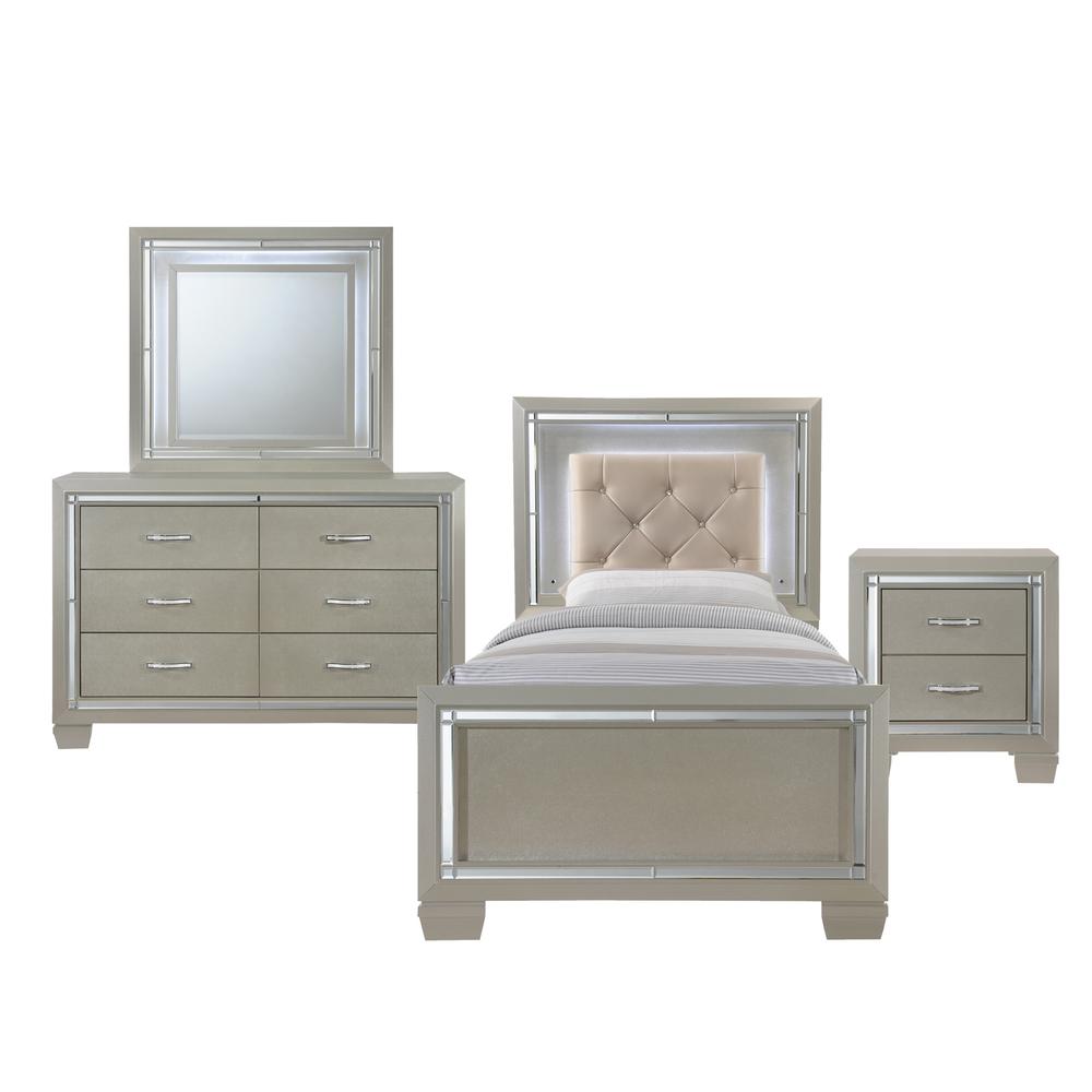Glamour Youth Twin Platform Bed. Picture 70
