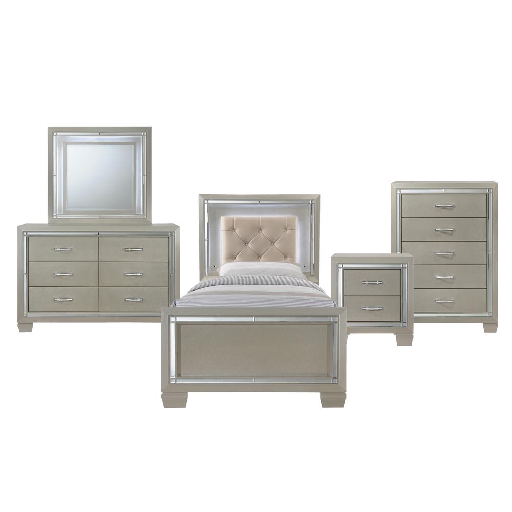 Glamour Youth Twin Platform Bed. Picture 82