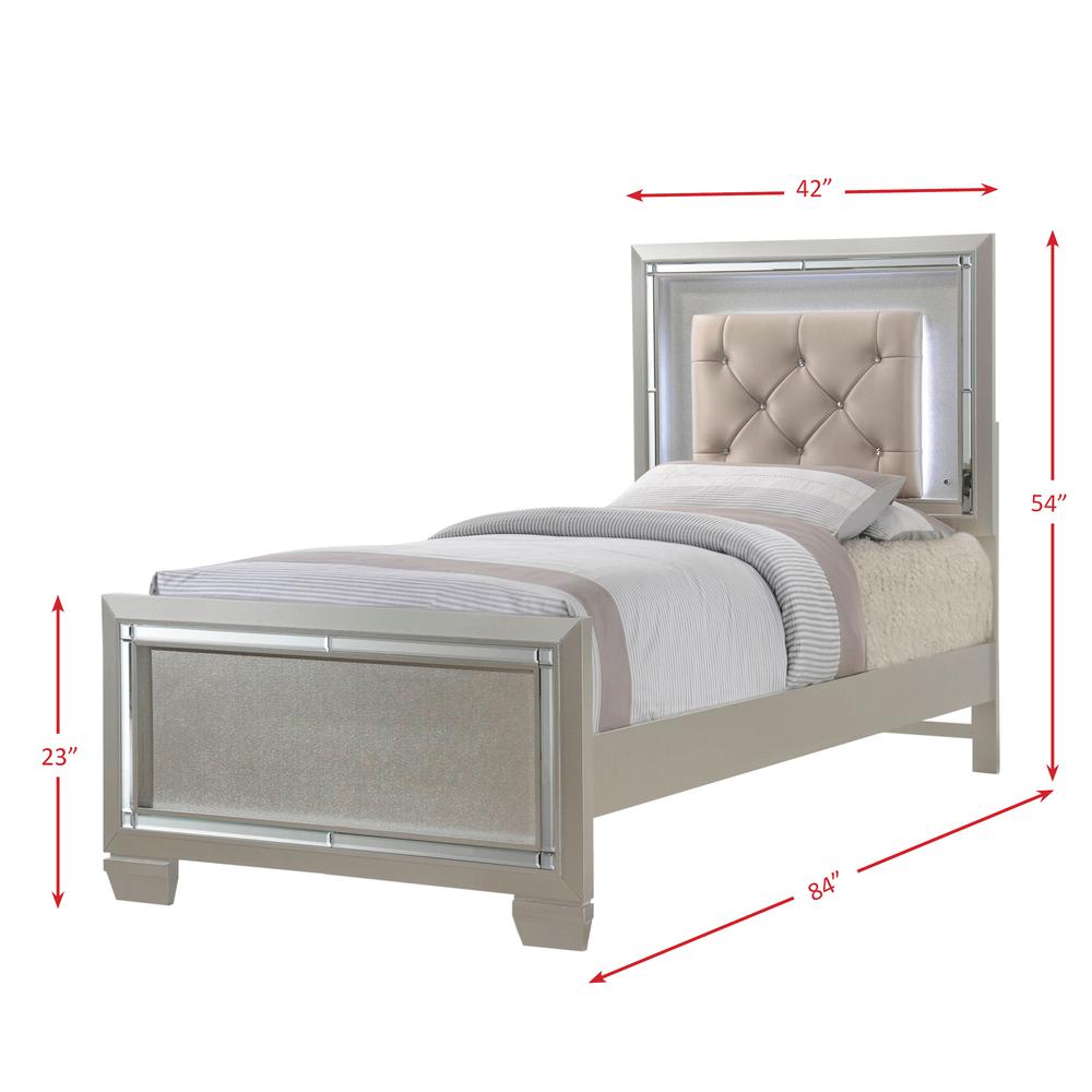 Glamour Youth Twin Platform Bed. Picture 166