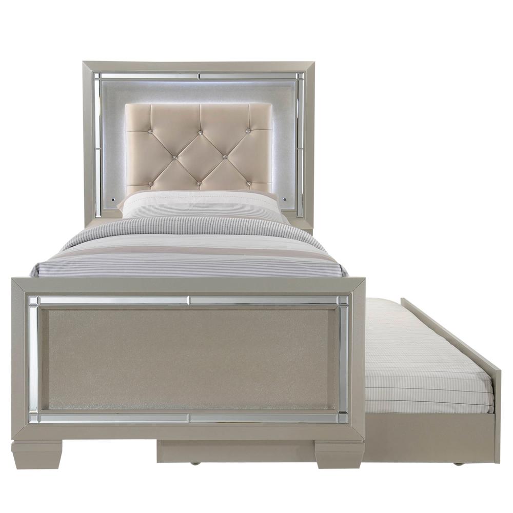 Glamour Youth Twin Platform Bed w/ Trundle. Picture 83
