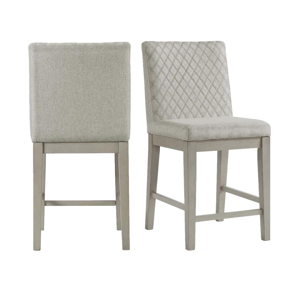 Picket House Furnishings Calderon Counter Height Side Chair Set in Gray. Picture 2