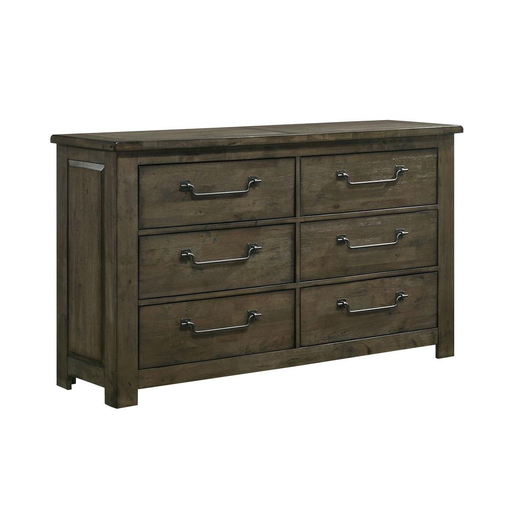 Picket House Furnishings Memphis 6-Drawer Dresser in Grey. Picture 3