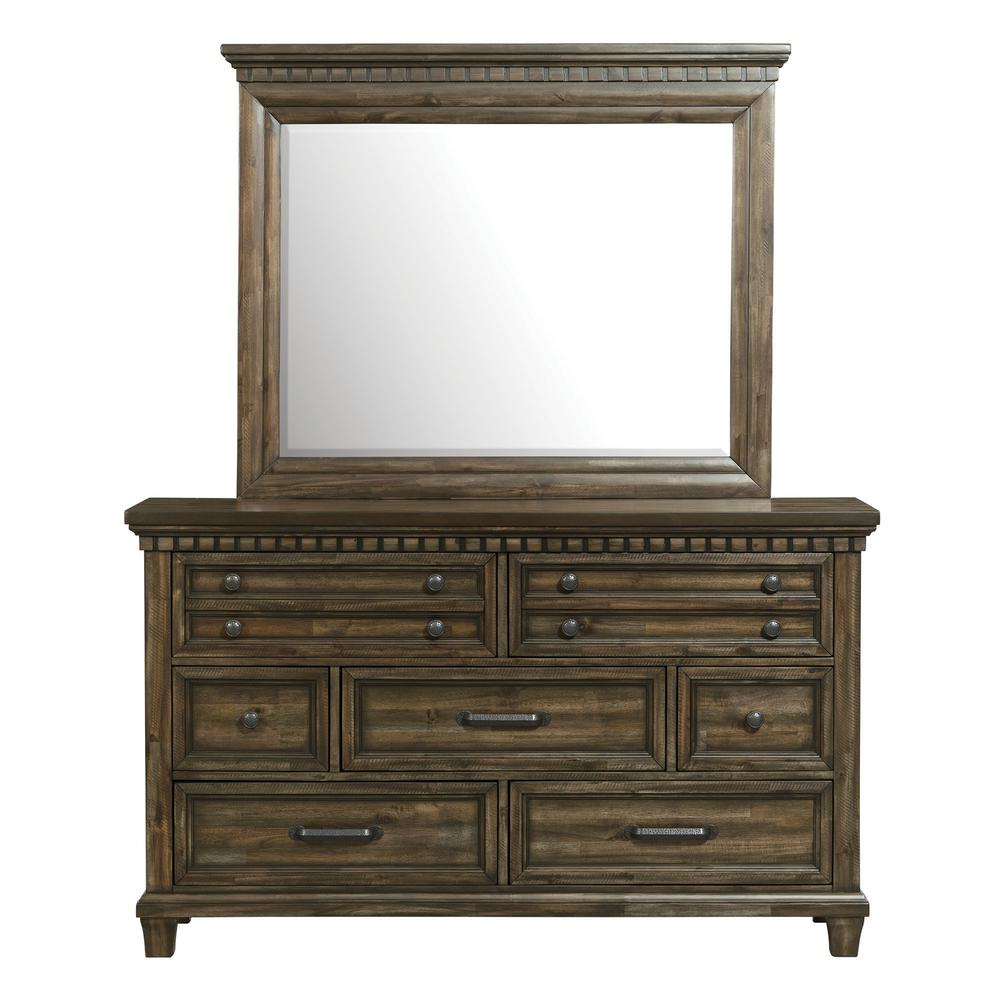 Johnny 7-Drawer Dresser with Mirror Set. Picture 6