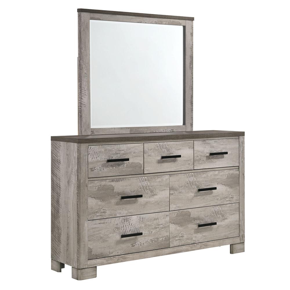 Picket House Furnishings Adam 6-Drawer Dresser with Mirror. Picture 1