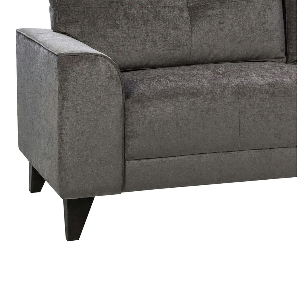 Picket House Furnishings Asher Loveseat in Charcoal. Picture 9