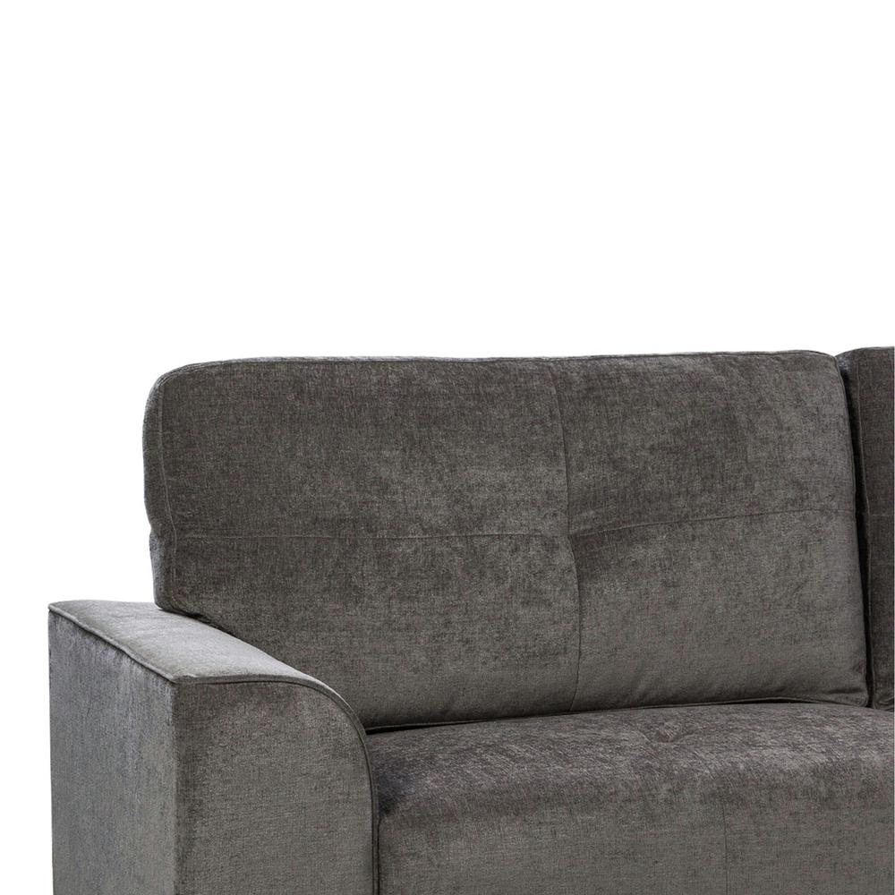 Picket House Furnishings Asher Loveseat in Charcoal. Picture 8