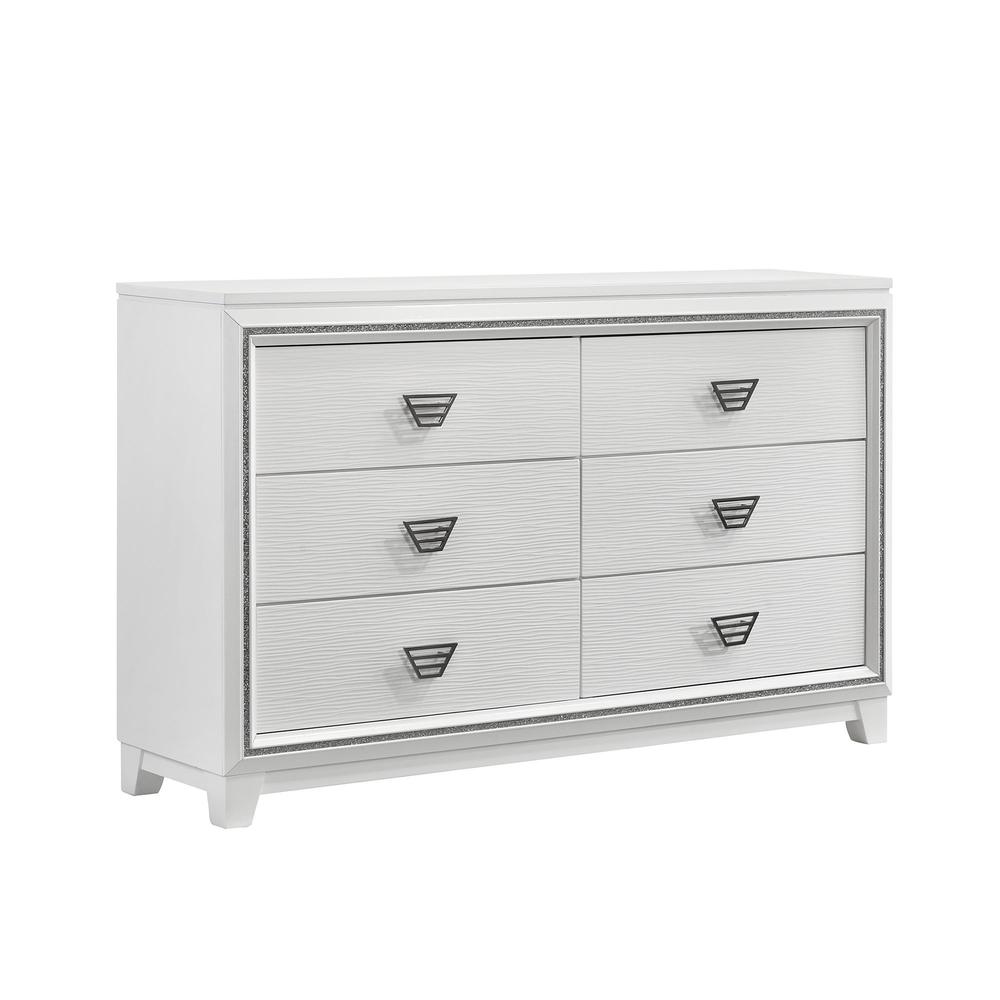 Picket House Furnishings Taunder Dresser in White. Picture 4