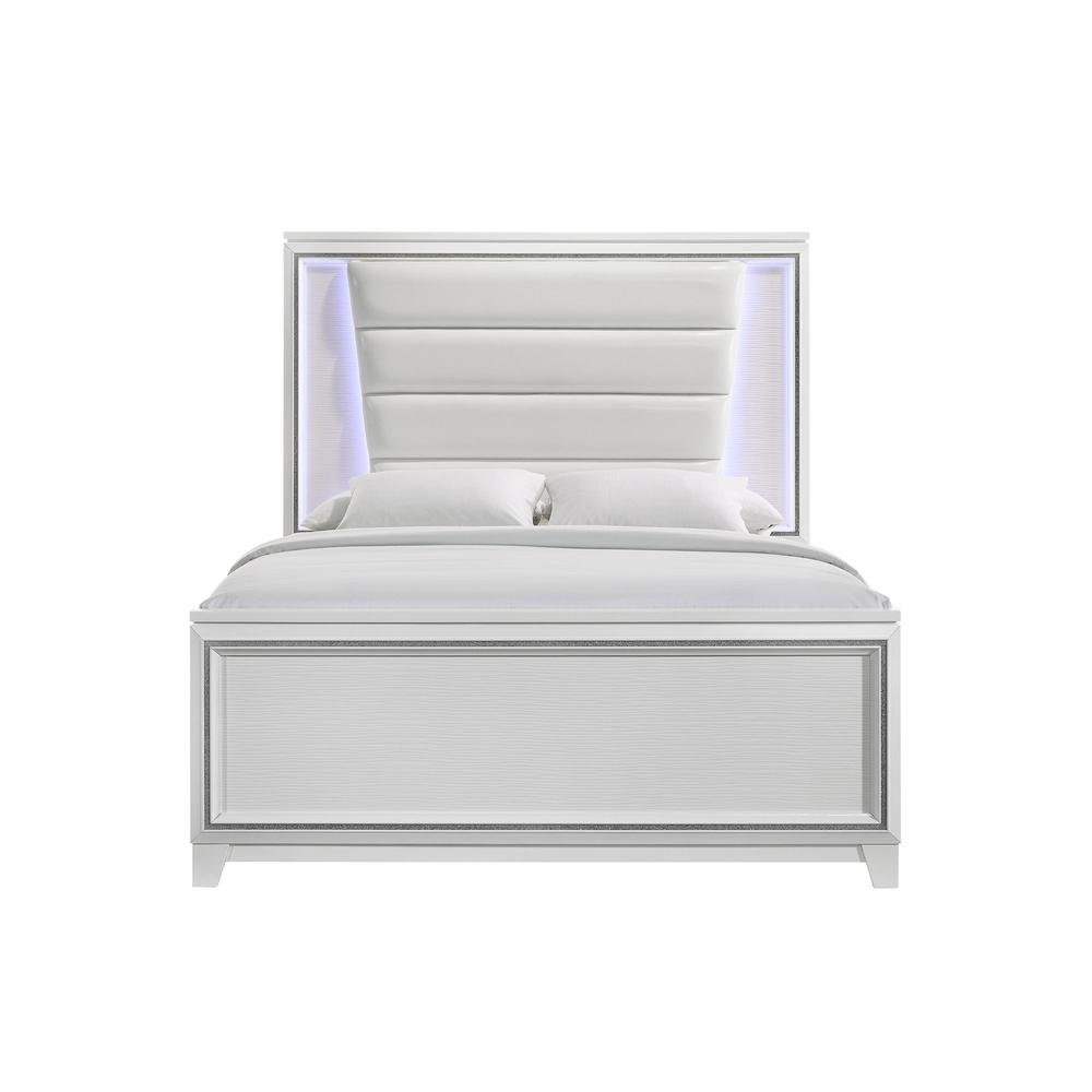 Picket House Furnishings Taunder Queen Bed in White. Picture 4