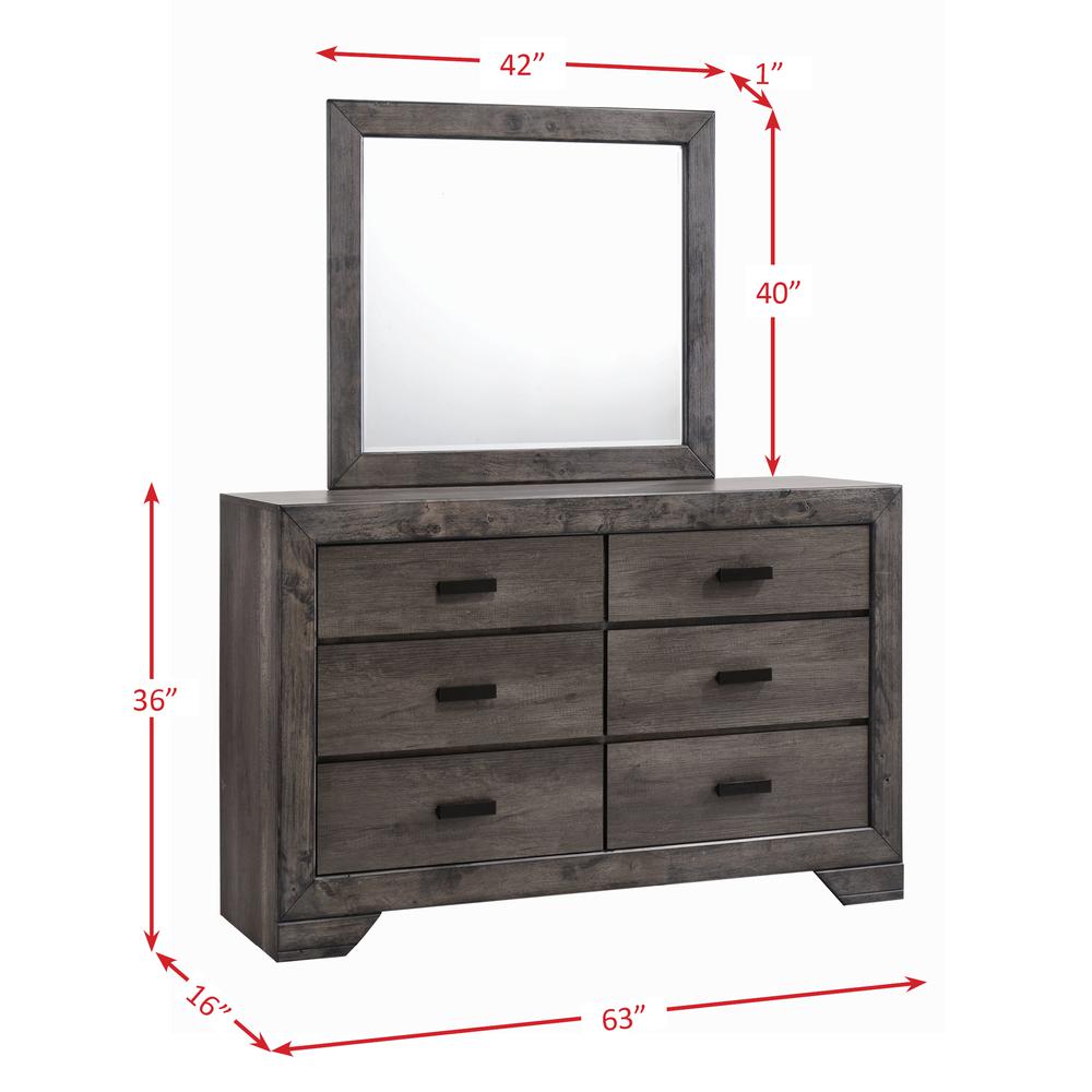 Grayson Dresser & Mirror Set. Picture 6