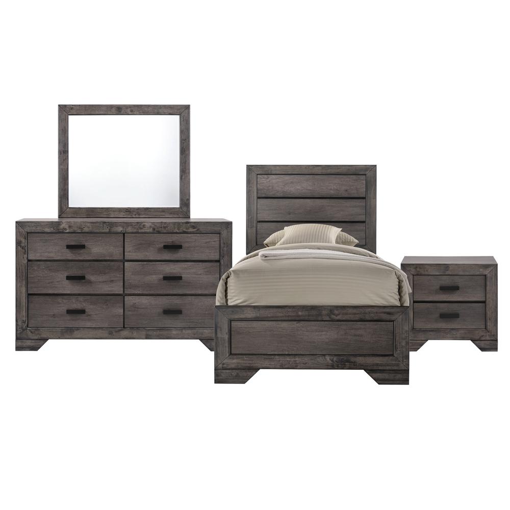 Picket House Furnishings Grayson Youth Twin Panel 4PC Bedroom Set. Picture 1