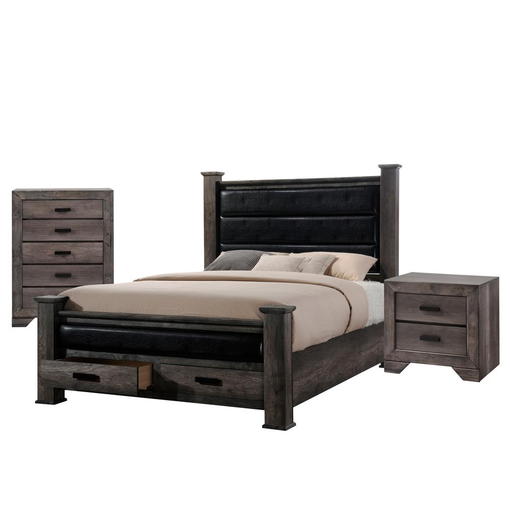 Grayson Queen Storage Poster  Bed. Picture 59