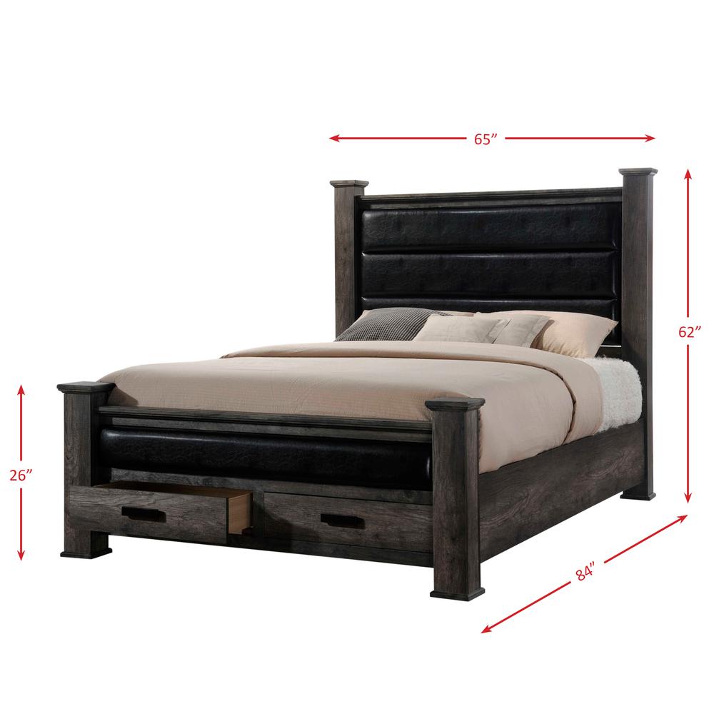 Grayson Queen Storage Poster  Bed. Picture 71