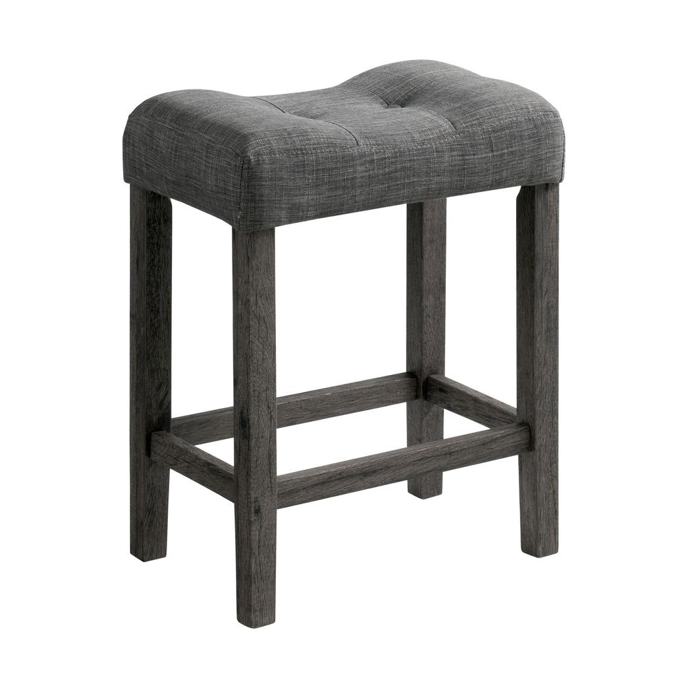 Picket House Furnishings Turner 24" Counter Barstool in Charcoal. Picture 4