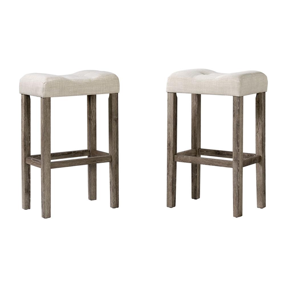 Picket House Furnishings Turner 30" Barstool Set in Natural. Picture 2