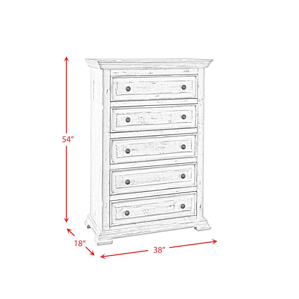 Picket House Furnishings Ruma White Chest. Picture 5