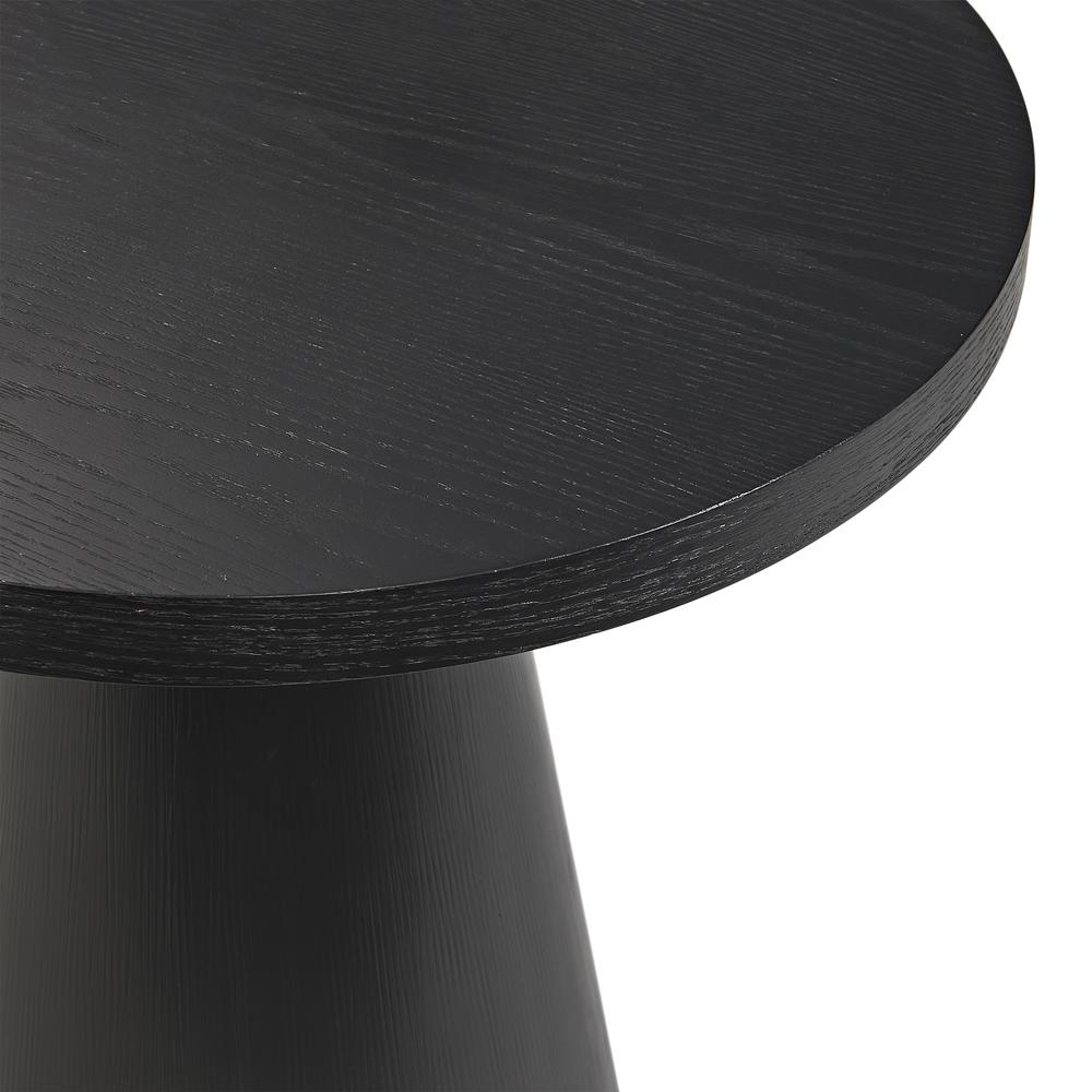 Canal  Round Coffee Table in Black. Picture 3