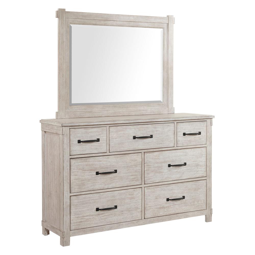 Picket House Furnishings Jack 7-Drawer Dresser with Mirror Set. Picture 1