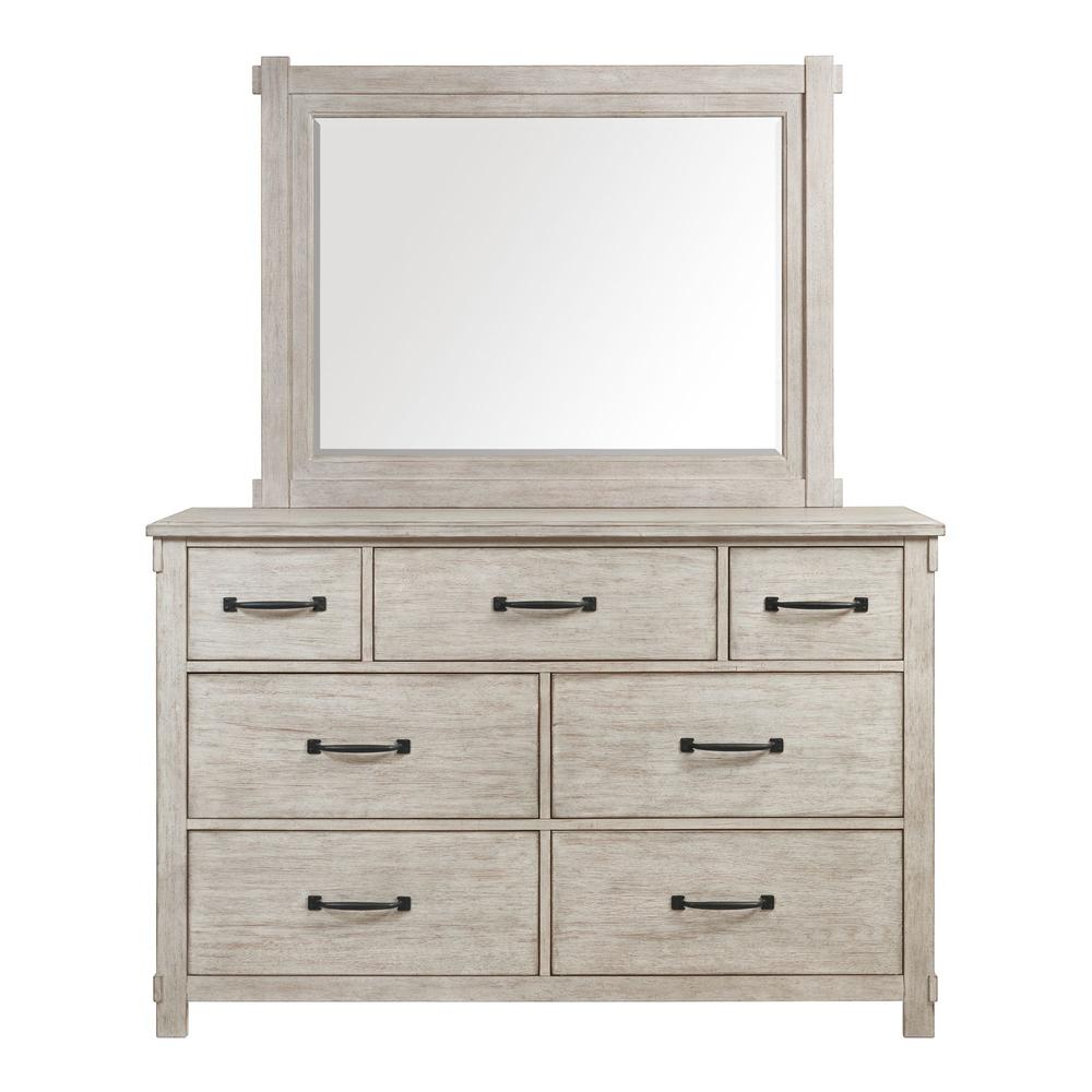 Picket House Furnishings Jack 7-Drawer Dresser with Mirror Set. Picture 5