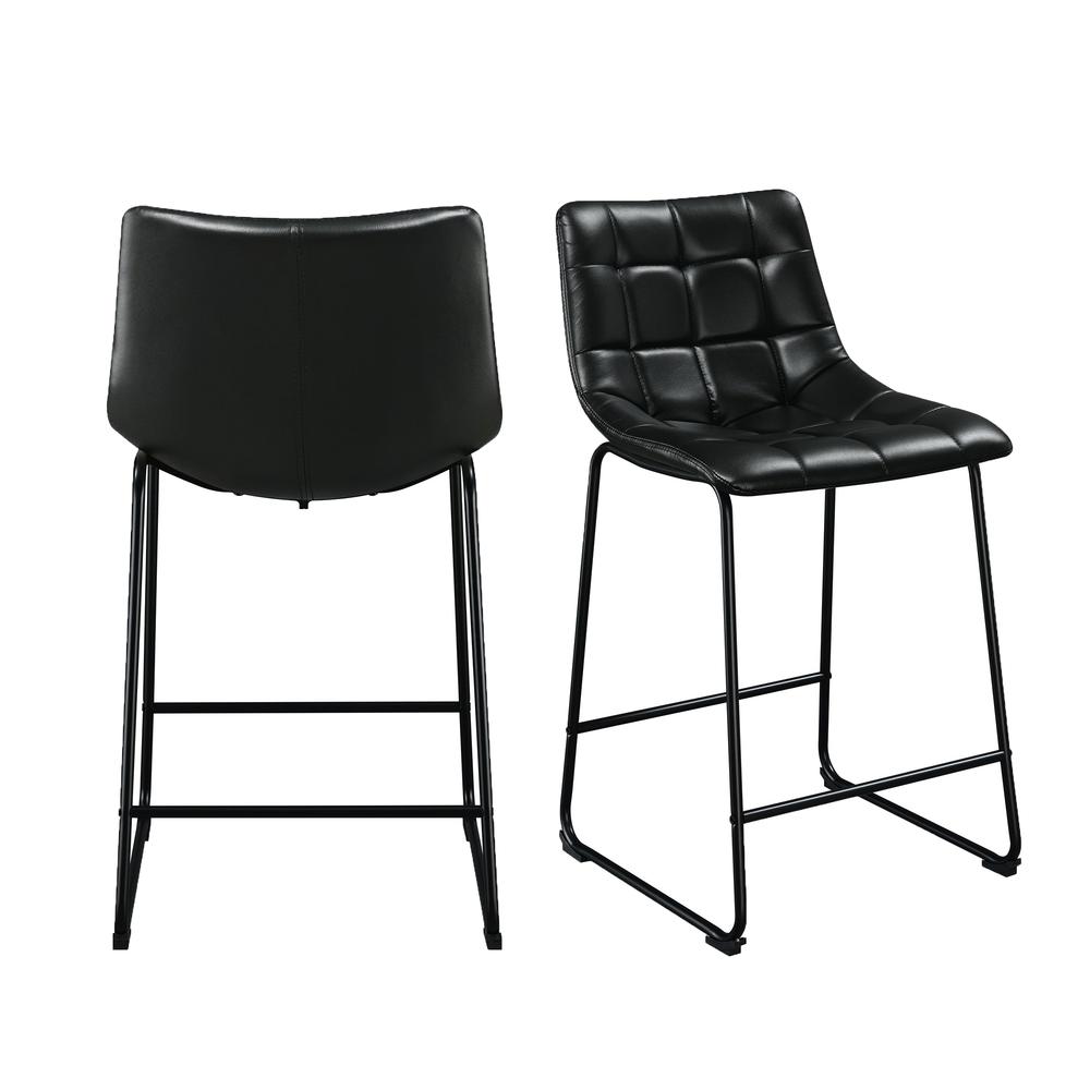 Picket House Furnishings Richmond 25" Counter Stool in Black. Picture 2